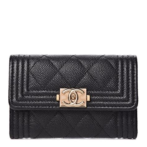 Boy chanel flap card holder 